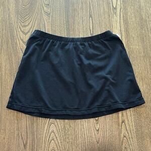 Nike Activewear Tennis Mini Skirt Elastic Waist Pull-On Stretch Black Size M